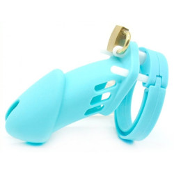 Generique Cage de chasteté Silicone Bran 9 x 3cm Bleue